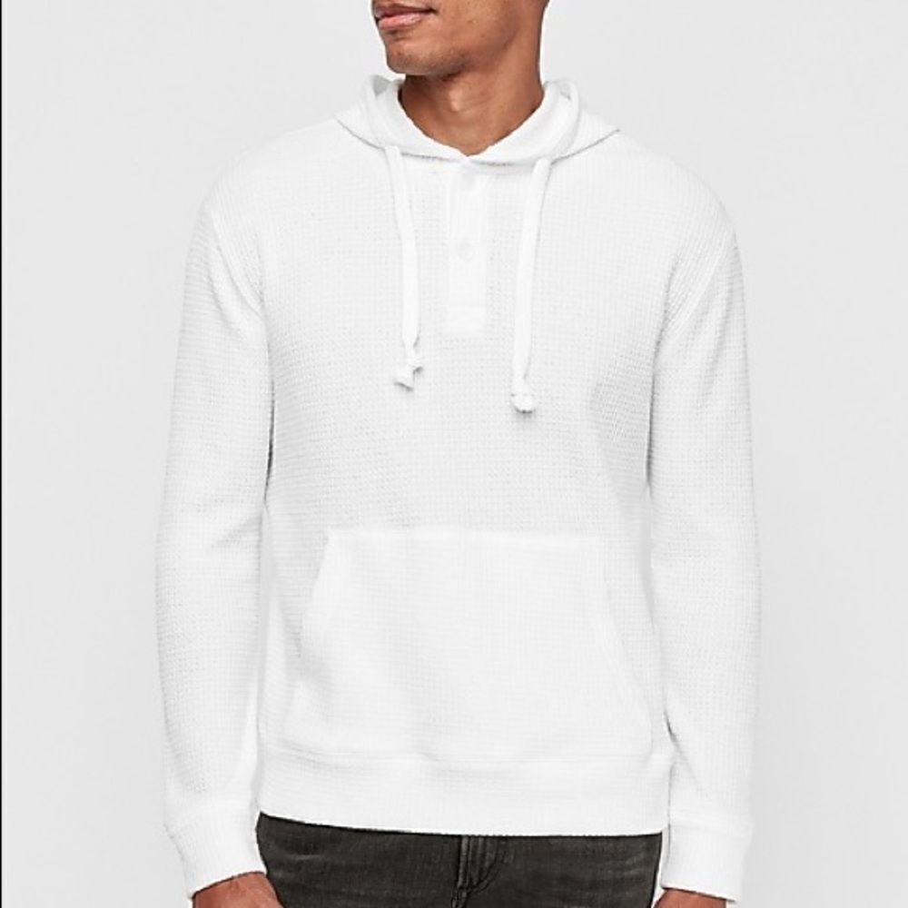 ✨6xHP✨Hooded Waffle Henley✨ 